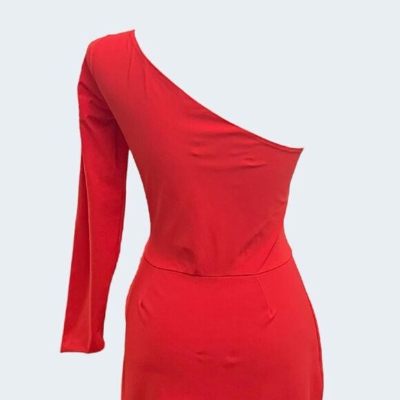 PETITE ROBE DI CHIARA BONI EUC Kimina gown in Red Size IT 44 US 8 - Picture 5 of 8